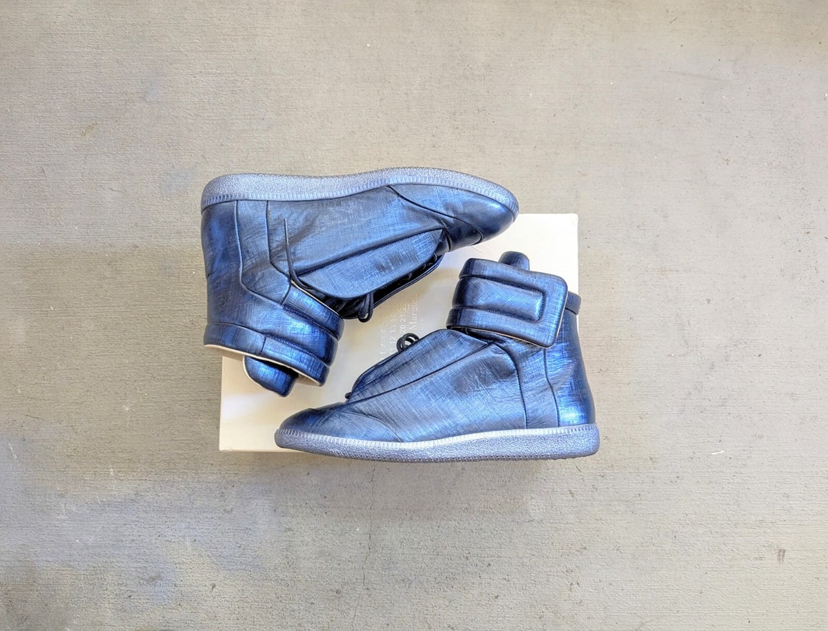 Maison Margiela Future Blue Men 9 42 Leather High Top Maison Margiela Future Blue Men 9 42 Leather High Top