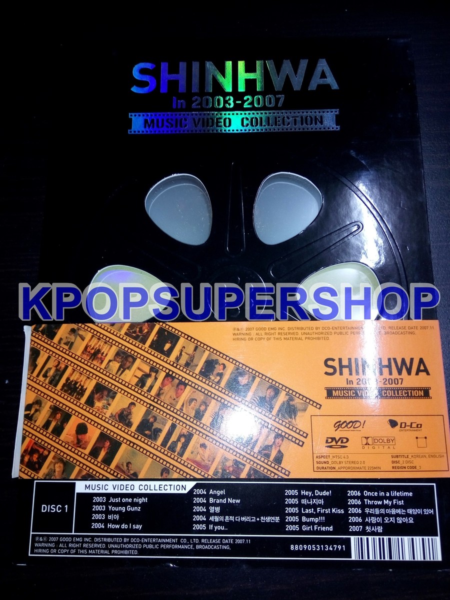 Shinhwa 2003-2007 Music Video Collection 2 DVD Great Condition