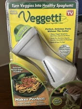 New Sealed VEGGETTI  Vegetable Cutter Makes Veggie Pasta Spaghetti Twist Spiral
