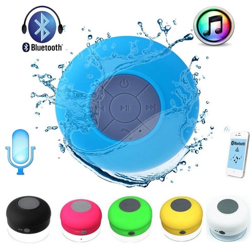 Pink SubWoofer Wireless Bluetooth Waterproof Shower Speaker + Mic Suction Cup K8 - Picture 3 of 11