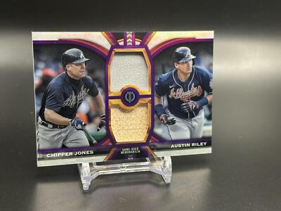 2023 Topps Tribute Austin Riley/Chipper Jones Tribute Dual Relic 