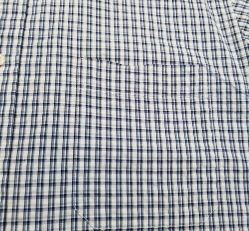 Eddie Bauer Button Up Shirt Men Extra Large XL Plaid Short Sleeve Relax Fit Work - Picture 3 of 10