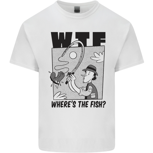WTF Wheres the Fish Divertida Pescador Hombre Camiseta Algodón Top - Imagen 30 de 100