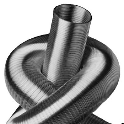 2-lagig .Alu-Flexrohr,Lüftungsrohr. L-3m  Ø 355/400/450/500 mm bis 250°C