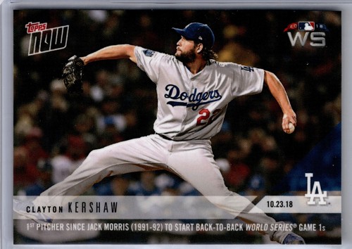 2018 Topps Now 927 Clayton Kershaw