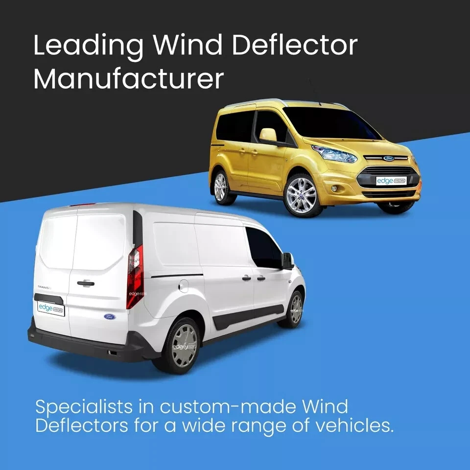 Deflectores de viento para furgoneta Ford Transit Connect MK2 2013-2023 2 puertas tintados Foto 2 de 4