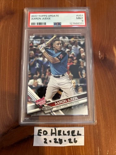 2017 Topps Update Series - Aaron Judge #US1 Psa 9