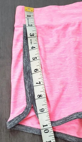 Justice Active Space Pink Gray Stripe Trim Girls’ Shorts Size 12 - Picture 6 of 10