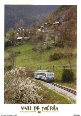 Postcard - Trains - Trains - Cogwheel Train - Vall de Nuria - El crem