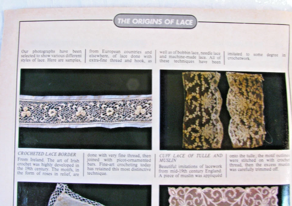 Magic Crochet Magazine No. 46 Feb 1987 Doilies Baby Pillows Spring Patterns - Image 4 of 4