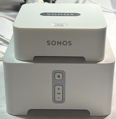 Sonos Model: Connect N1594 With Sonos Model: Bridge W/Power Cords-Power Tested