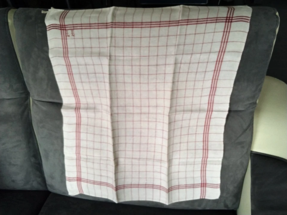  31 Anciens Grands Torchons En .Métis  Et Lin En Tres Bon État Lavés Repassés  - Photo 4/4