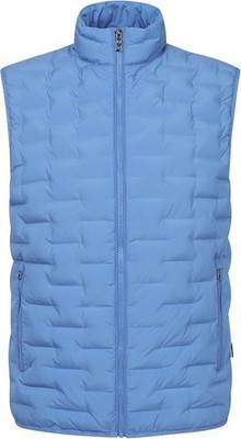 Bugatti Men's Quilted Vest 8800-75148C, Blue, Size S