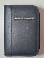 Official Nintendo GameBoy Advance GBA SP Faux Leather Travel Carrying Case Bag