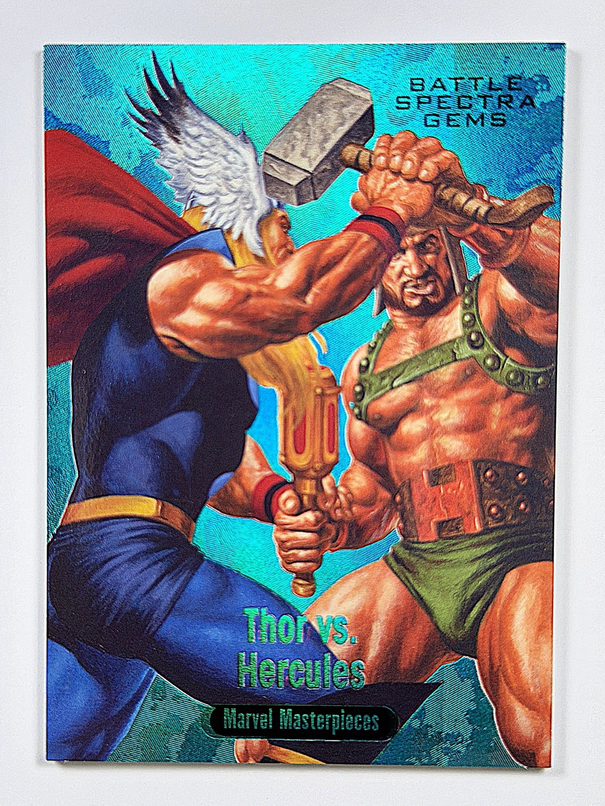 2016 Marvel Masterpieces Thor vs Hercules Battle Spectra Gems /99 #BS6