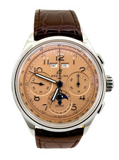 BREITLING HERITAGE PREMIER B25 DATORA 42 SALMON DIAL MEN'S WATCH AB2510201K1P1