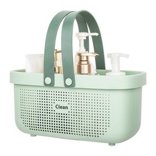 Plastic Storage Basket with Handle Portable Shower Caddy Tote Organizer Baske...