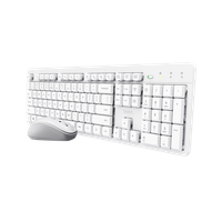 Trust Ody Ii Stilles Kabelloses Maus-Tastatur-Set, Weiß #36405583