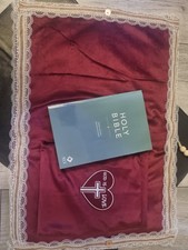 Christian foldable  prayer mat/ pew cushion, with interior pocket for bible