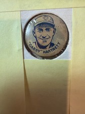 1930 PR4 Cracker Jack Baseball Pin Button Gabby Hartnett Chicago Cubs Excellent
