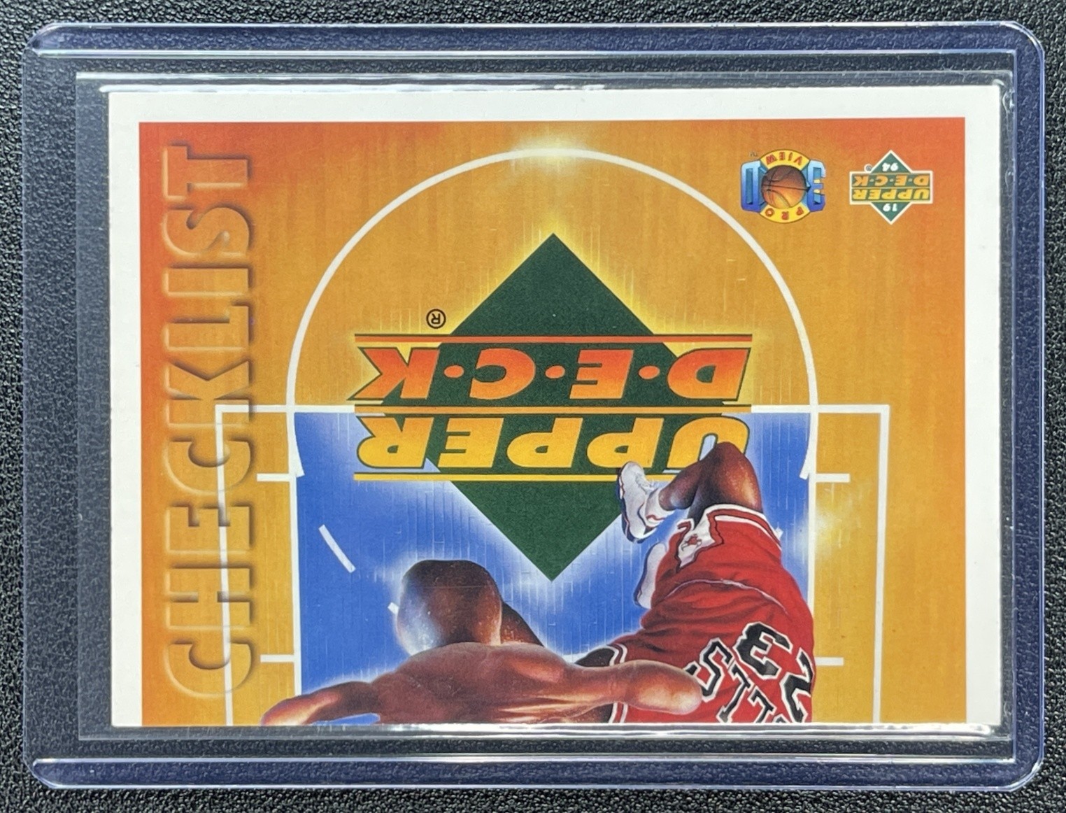 MICHAEL JORDAN 1993-94 UPPER DECK PRO VIEW #110 CHEKLIST BULLS