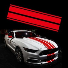 Car Hood Stripe Sticker Universal Auto Racing Stripes Body Side Decal Vinyl S...