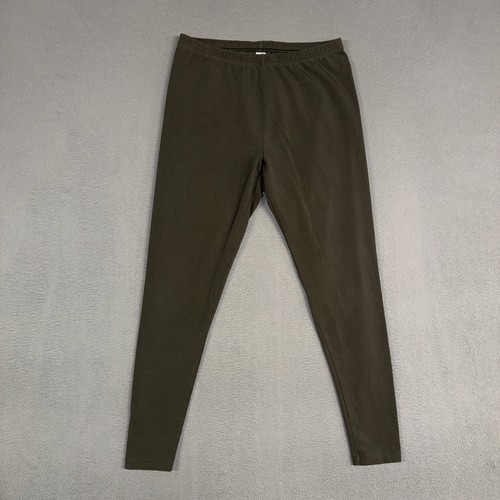 J. Jill Legging Pants Women’s M Medium Green Pima Ankle Pull On Stretch Cotton