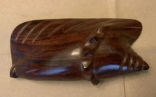 Ironwood Wood Conch Sea Shell Hand Carved Seashell Nautical Décor Sculpture