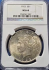 1922 Peace Dollar MS 64. Beautiful Coin!!!