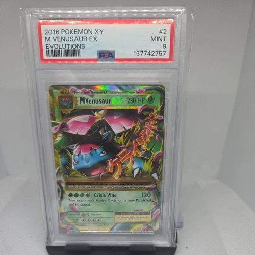 2016 Pokemon XY Evolutions M Venusaur EX #2/108 PSA 9 Mint