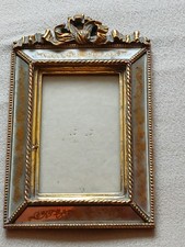 Vintage alte Messing Bildrahmen Rahmen auf alle 4 seite Spiegel mit Motiven Höhe