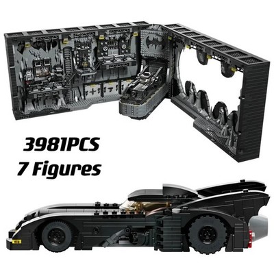 NEW 3981PCS Batman Batcave Shadow Box Building Block Set W/ FIGS