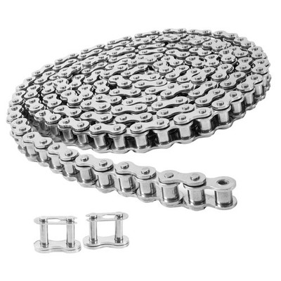 Gudwells Universal #50 Stainless Steel Roller Chain 10 Feet with 2 Master , S...