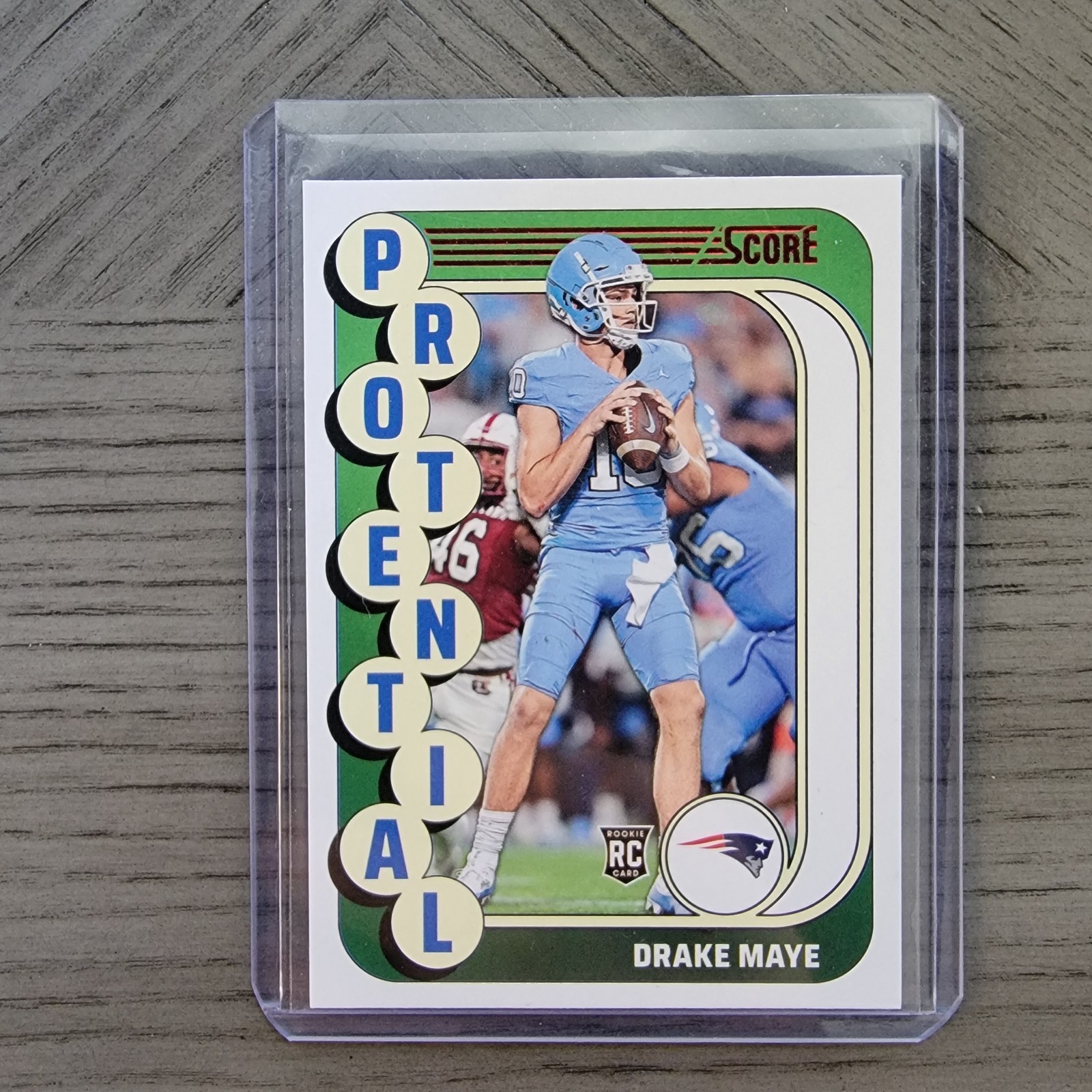 2024 Score - Protential Red - Drake Maye #2 (RC)