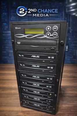 ASUS 10 Rack CD/DVD Duplicator POWERFUL Standalone Copier   Tested Power On