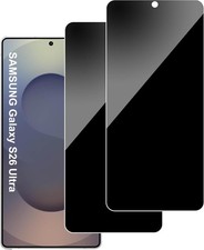 Privacy Glass Screen Protector For Samsung Galaxy S24 S25 FE S26 Ultra A16 A17