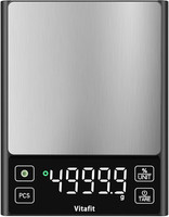 Vitafit 5Kg KüChenwaage Digital Hohe Genauigkeit 0.1G, Waage KüChe Groß LED