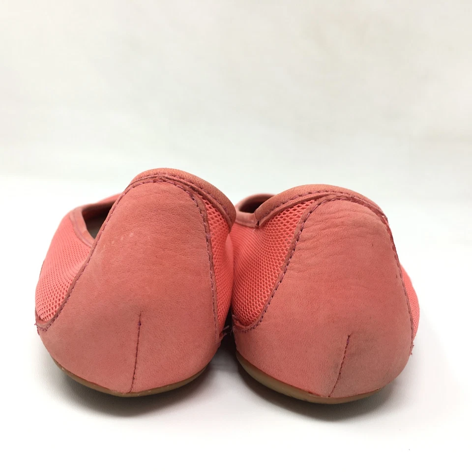 Zapatos planos de ballet Patagonia Maha para mujer talla 6,5 malla de cuero rosa sin cordones Foto 3 de 4