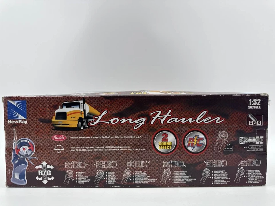 New Ray Peterbilt 379 Cement Mixer Truck 1:32 Sound - Image 3 of 4