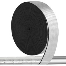 2IN x 33FT Outdoor Pipe Insulation Wrap, Pipe Insulation Foam Tape, Self-Adhe...