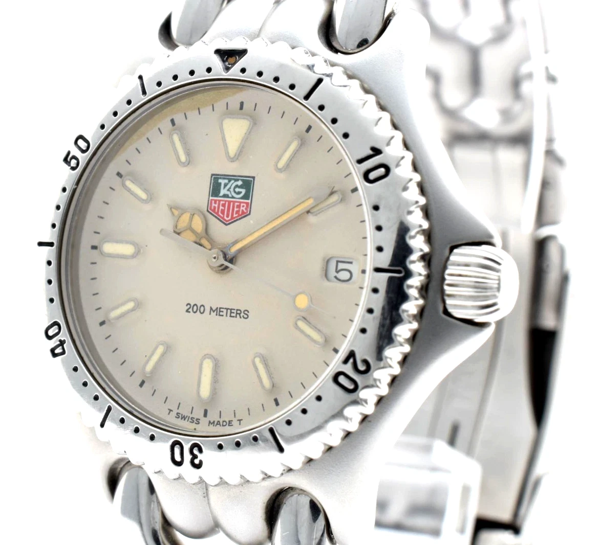 TAG Heuer SEL S99.013 Quartz Men's Watch White Dial 200M Stainless