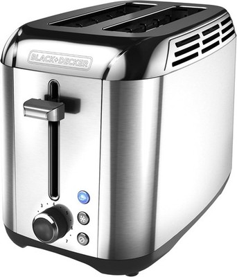 BLACK DECKER 2-Slice Toaster Rapid Toast Stainless Steel TR3500SD