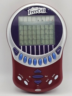 Radica Big Screen Free Cell Solitaire Handheld Electronic Game Works Great