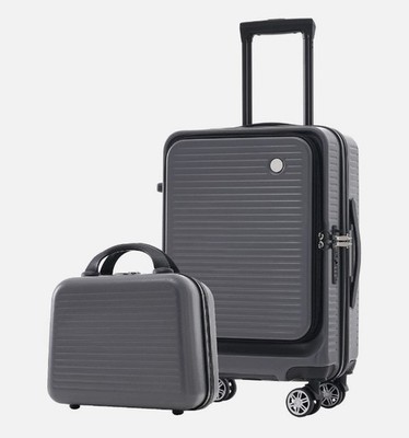   Merax Carry-On Spinner Suitcase & Case TSA Lock Luggage Set AS SHOWN 
