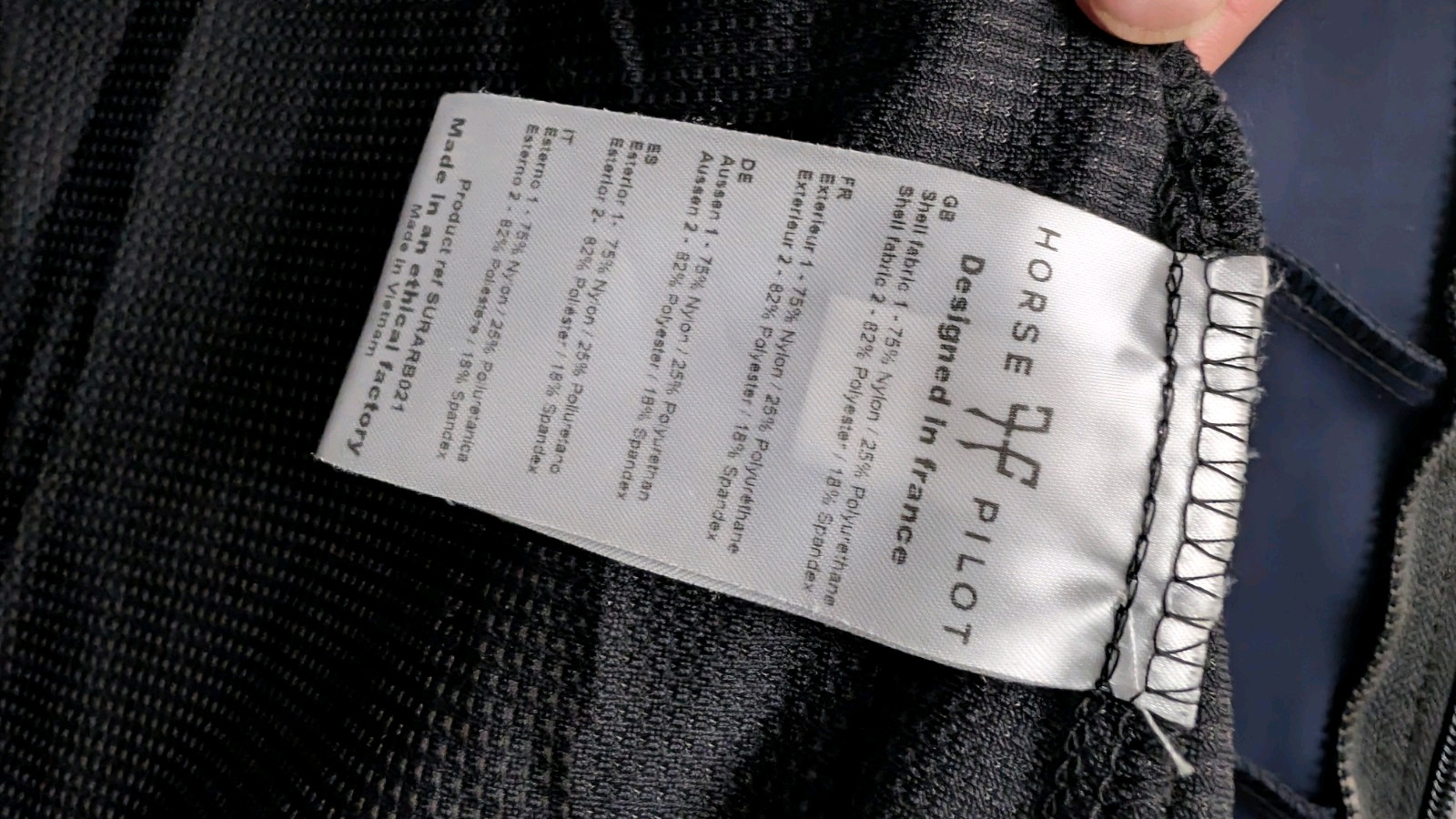 Horse Pilot Gilet Vest Black XS Outer Vest Only