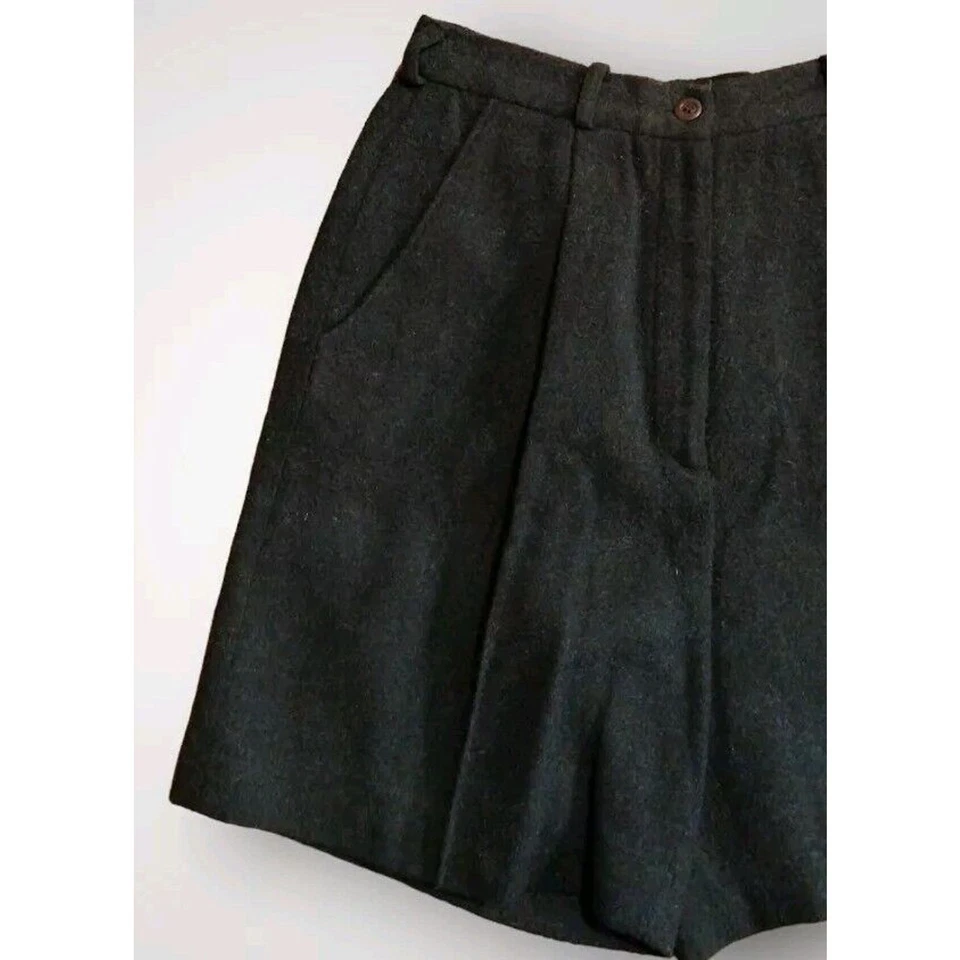 Pantalones Cortos Para Mujer Caqui Británico Robert Lighton Tiro Alto Mezcla Lana Gris Talla 6 Foto 2 de 4