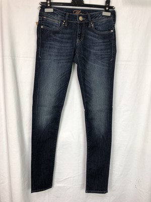 Mavi Damen Jeans Serena Low-Rise, Super Skinny Dunkelblau W26 L23