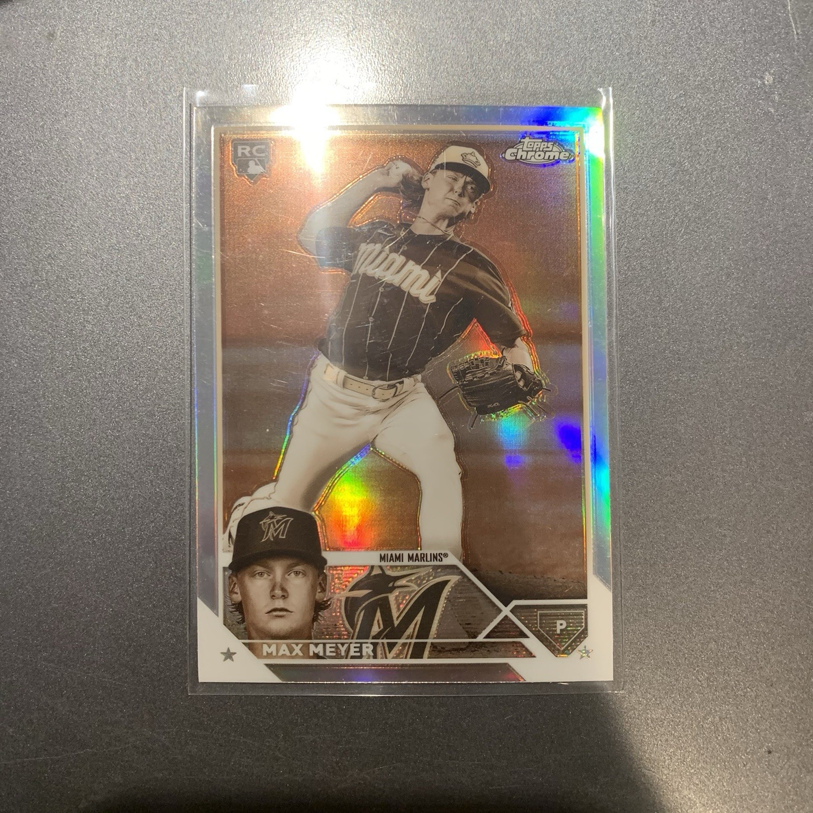 Max Meyer Sepia Refractor 2023 Topps Chrome #104 Miami Marlins