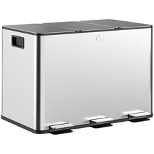 Poubelle Cuisine Tri Sélectif Compartiments 10l Seaux Intérieurs Amovibles 49