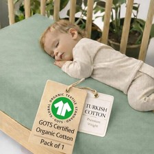 Signature Crib Sheet - Organic Heritage Turkish Cotton, GOTS Certified Premiu...